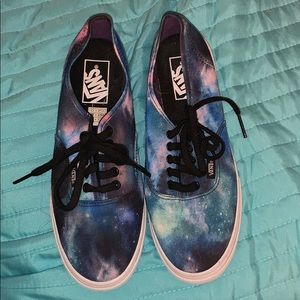 Galaxy Print Lace up Vans
